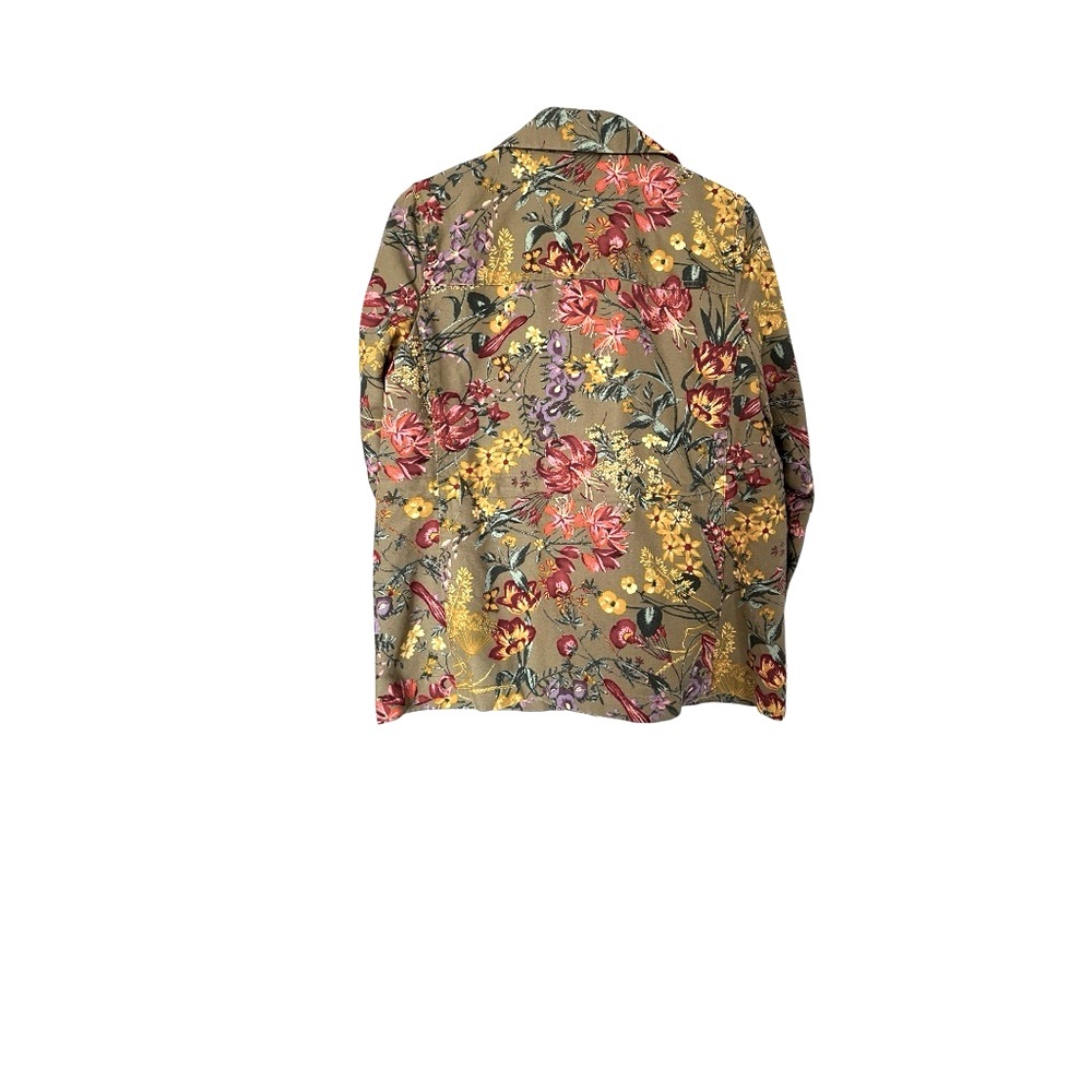 H&M Women’s Lined Utility Jacket with Floral Print Size 8 - Picture 7 of 14